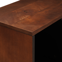 Produktbild för Sideboard Brun 80 x 33,5 x 75 cm Massivt mangoträ