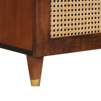 Produktbild för Sideboard Brun 80 x 33,5 x 75 cm Massivt mangoträ