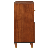 Produktbild för Sideboard Brun 80 x 33,5 x 75 cm Massivt mangoträ
