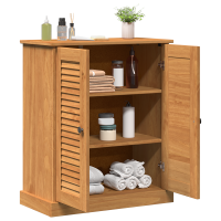 Produktbild för Badrumsskåp med hylla VIGO Brun och honungsgul 68 x 34 x 80 cm