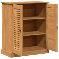 Produktbild för Badrumsskåp med hylla VIGO Brun och honungsgul 68 x 34 x 80 cm
