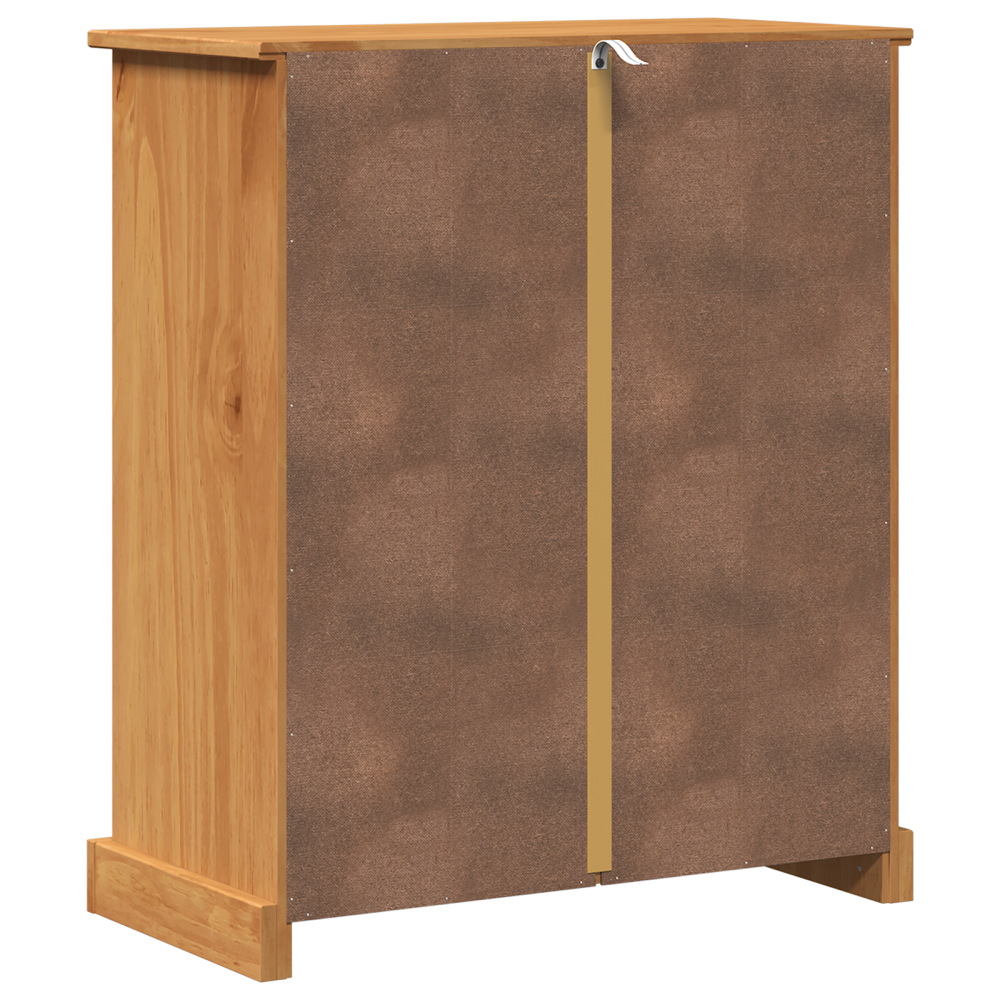 Produktbild för Badrumsskåp med hylla VIGO Brun och honungsgul 68 x 34 x 80 cm