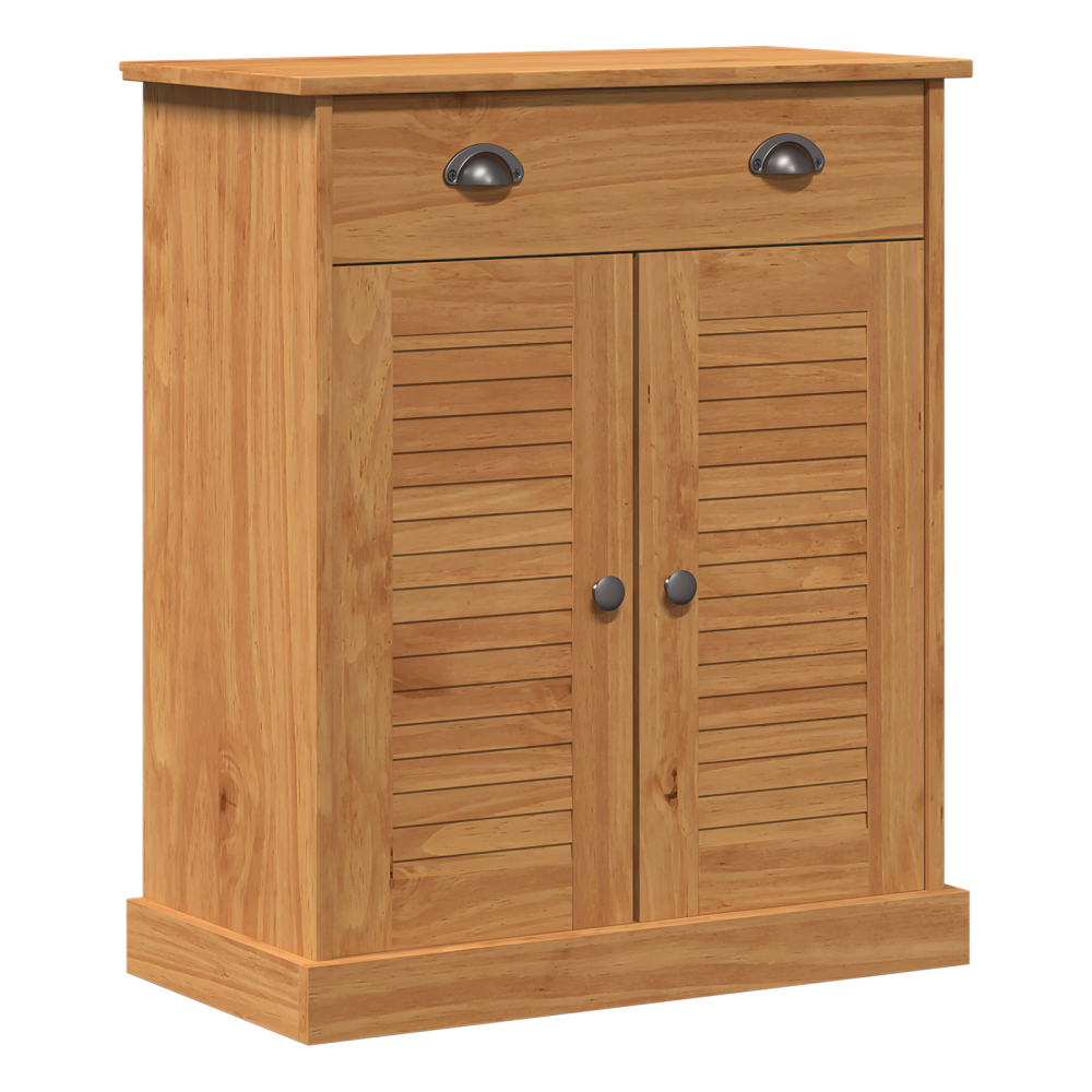 Produktbild för Badrumsskåp med hylla VIGO Brun och honungsgul 68 x 34 x 80 cm