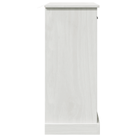 Produktbild för Badrumsskåp VIGO Vit och antikvit 68 x 34 x 80 cm Massiv furu