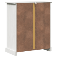 Produktbild för Badrumsskåp VIGO Vit och antikvit 68 x 34 x 80 cm Massiv furu