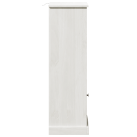 Produktbild för Badrumsskåp VIGO Vit och antikvit 37 x 34 x 110 cm Massiv furu