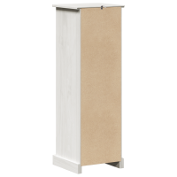 Produktbild för Badrumsskåp VIGO Vit och antikvit 37 x 34 x 110 cm Massiv furu