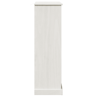 Produktbild för Badrumsskåp VIGO Vit och antikvit 68 x 34 x 110 cm Massiv furu