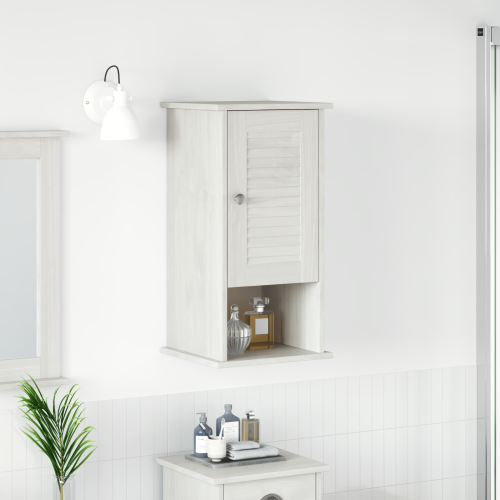 vidaXL Badrumsskåp VIGO Vit och antikvit 37 x 34 x 71,5 cm Massiv furu