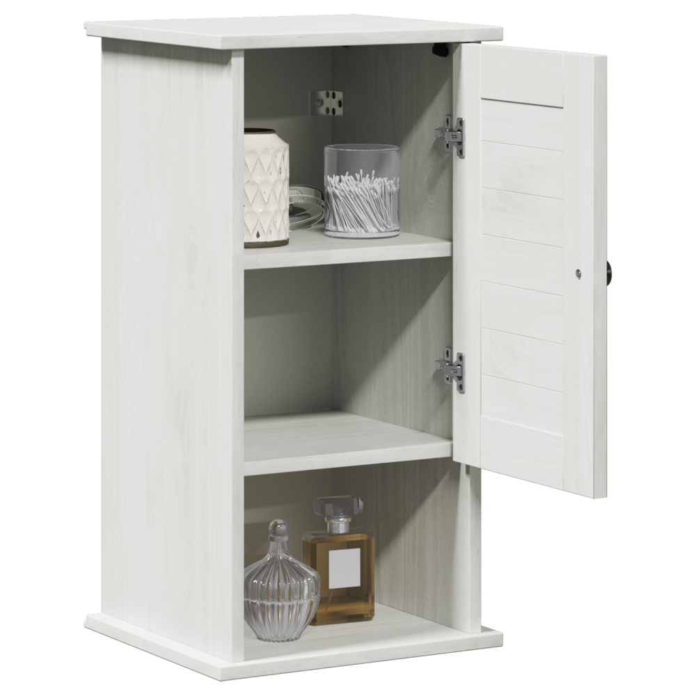 Produktbild för Badrumsskåp VIGO Vit och antikvit 37 x 34 x 71,5 cm Massiv furu