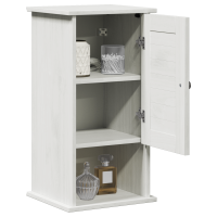 Produktbild för Badrumsskåp VIGO Vit och antikvit 37 x 34 x 71,5 cm Massiv furu
