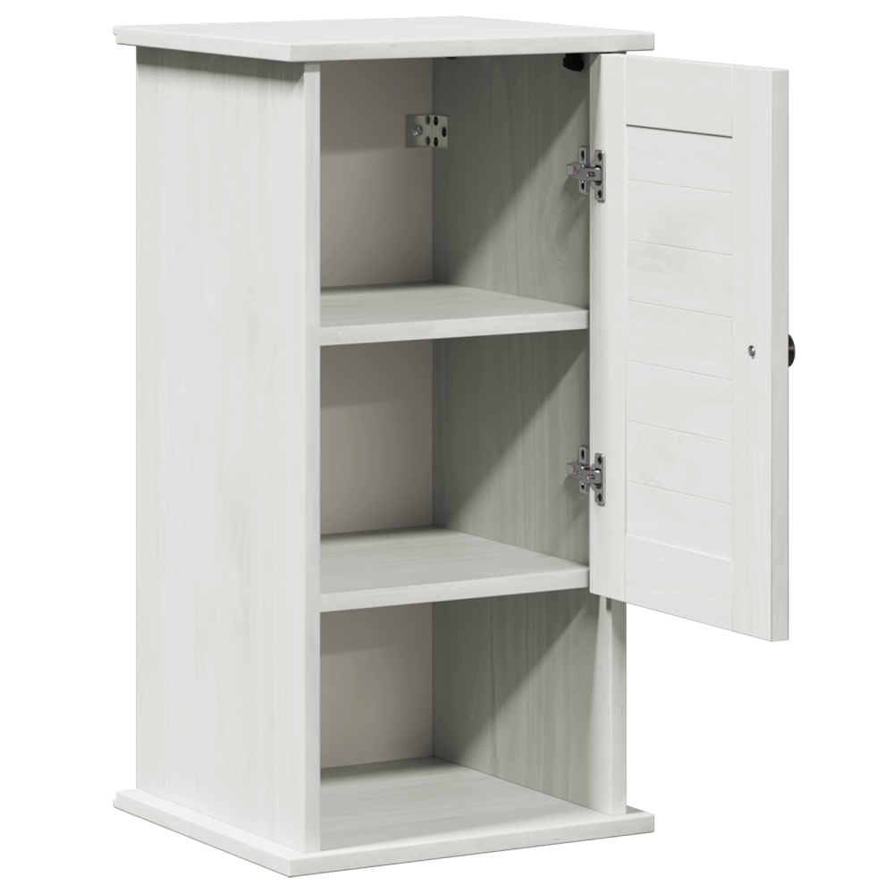 Produktbild för Badrumsskåp VIGO Vit och antikvit 37 x 34 x 71,5 cm Massiv furu