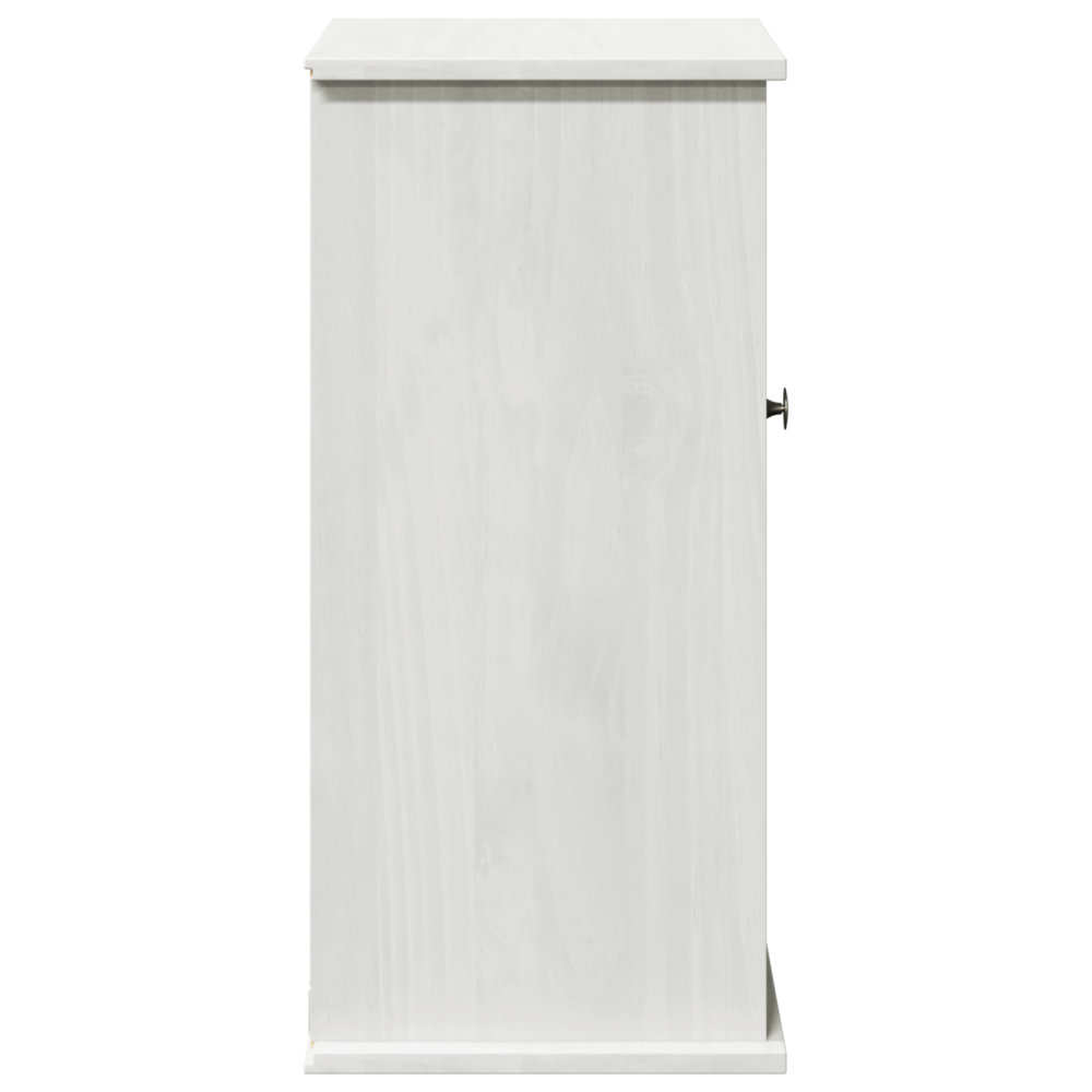 Produktbild för Badrumsskåp VIGO Vit och antikvit 37 x 34 x 71,5 cm Massiv furu