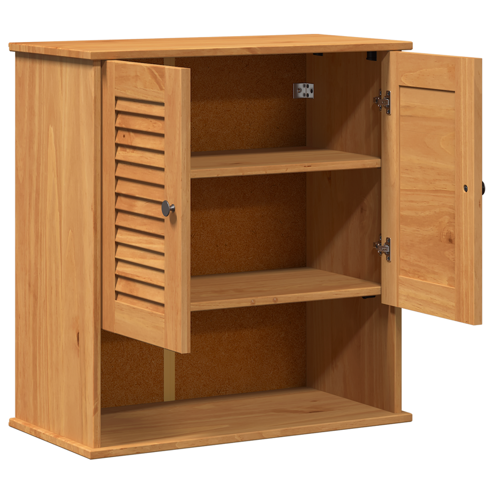 Produktbild för Badrumsskåp VIGO Brun och honungsgul 67,5 x 34 x 71,5 cm