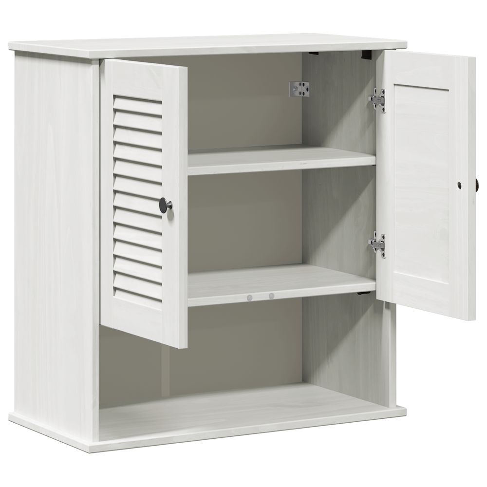 Produktbild för Badrumsskåp med hylla VIGO Vit och antikvit 67,5 x 34 x 71,5 cm