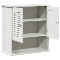 Produktbild för Badrumsskåp med hylla VIGO Vit och antikvit 67,5 x 34 x 71,5 cm