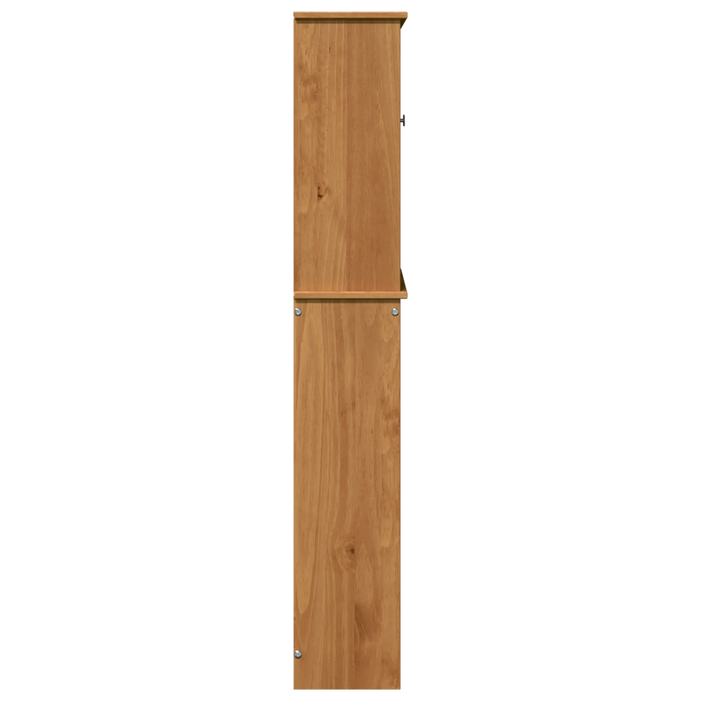 Produktbild för Toalett skåp med dörr VIGO Brun och honungsgul 60 x 27 x 161 cm