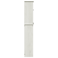 Produktbild för Toalett skåp VIGO Vit och antikvit 60 x 27 x 161 cm Massiv furu
