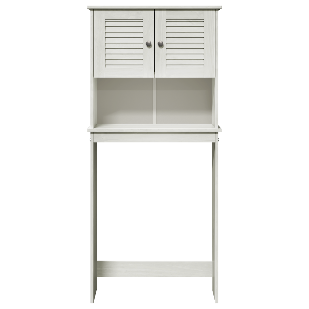 Produktbild för Tvättmaskinskåp VIGO Vit och antikvit 72,5 x 27 x 161 cm