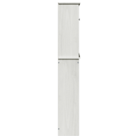 Produktbild för Tvättmaskinskåp VIGO Vit och antikvit 72,5 x 27 x 161 cm