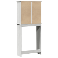 Produktbild för Tvättmaskinskåp VIGO Vit och antikvit 72,5 x 27 x 161 cm