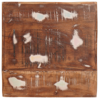 Produktbild för Sidobord med hylla Brun 40 x 40 x 49 cm Solid återvunnen trä