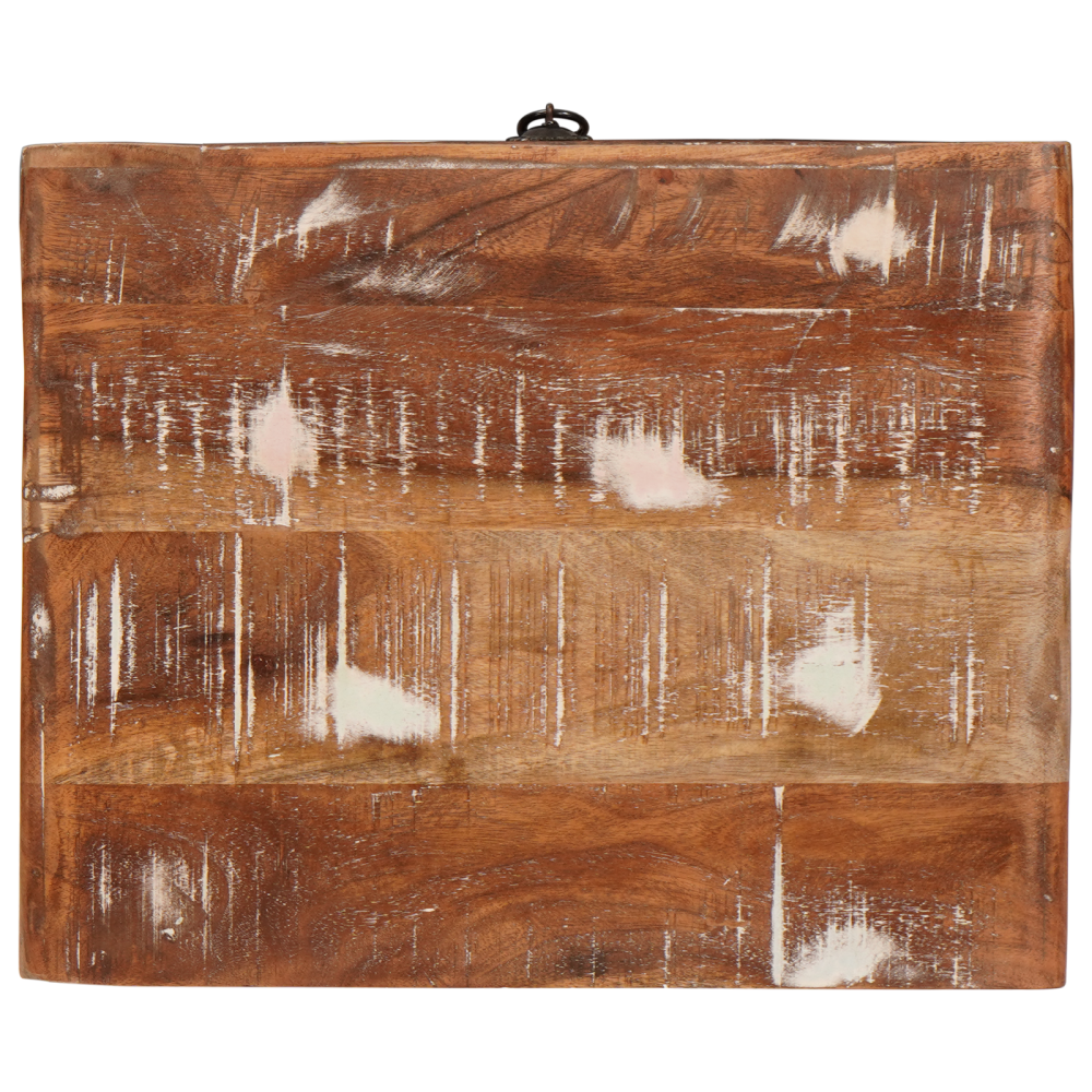 Produktbild för Sidobord med låda Brun 40 x 32 x 46 cm Solid återvunnen trä
