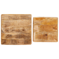 Produktbild för Satsbord 2 pcs Brun 46 x 46 x 45 cm Massivt mangoträ