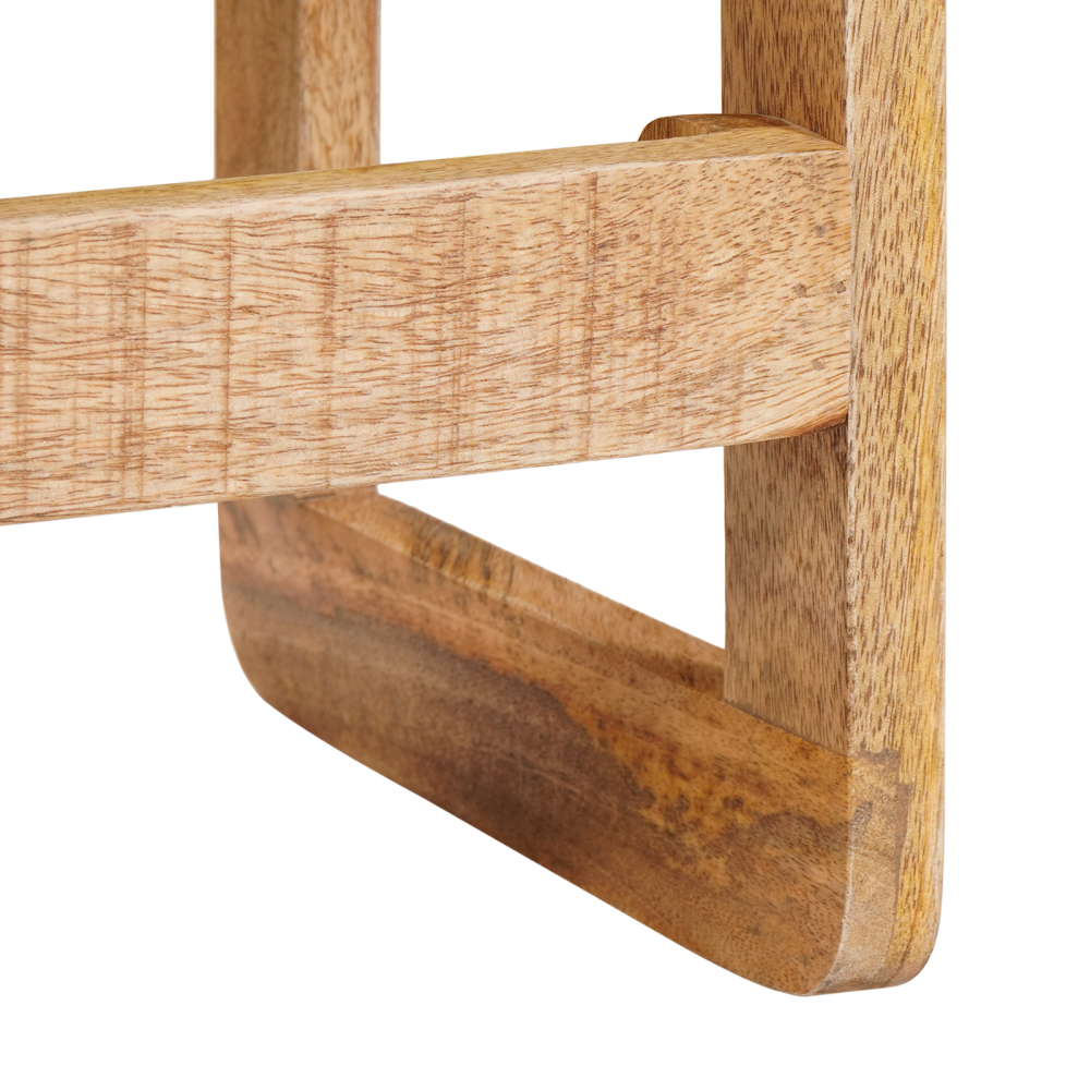 Produktbild för Satsbord 2 pcs Brun 46 x 46 x 45 cm Massivt mangoträ