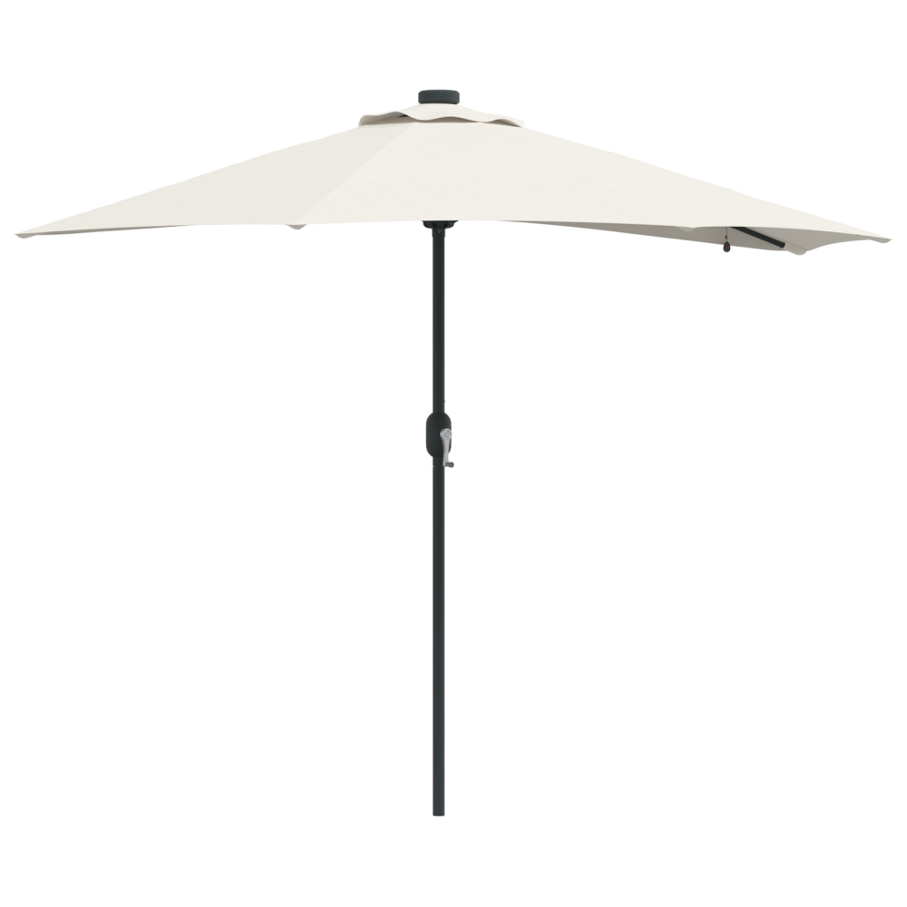 Produktbild för Trädgårdsparasol Sand 294 x 150 x 223 cm Polyester och Stål