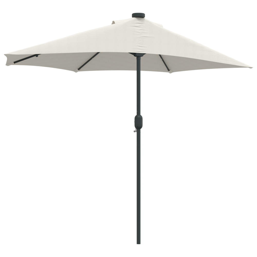 Produktbild för Trädgårdsparasol Sand 294 x 150 x 223 cm Polyester och Stål