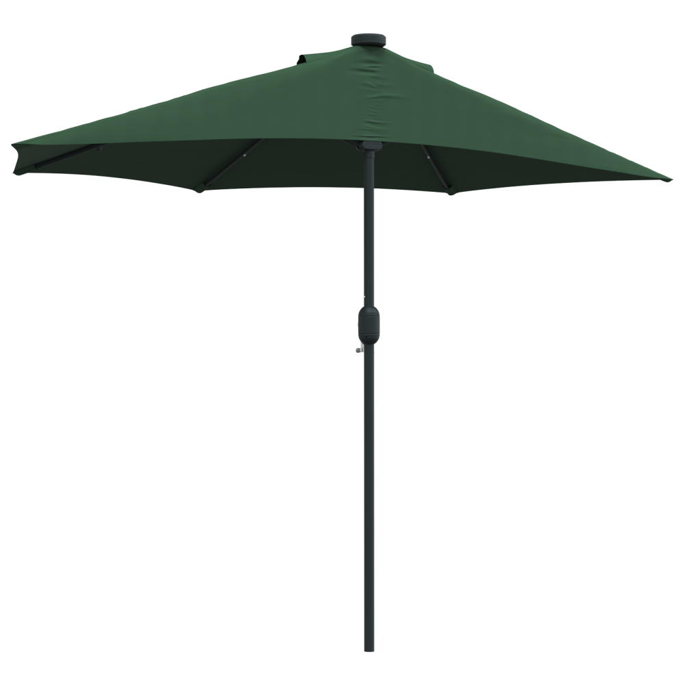 Produktbild för Trädgårdsparasol Grön 294 x 150 x 223 cm Polyester och Stål
