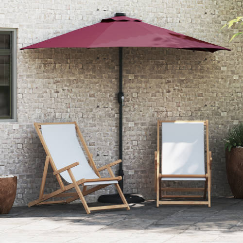 vidaXL Trädgårdsparasol Bordeaux Röd 294 x 150 x 223 cm