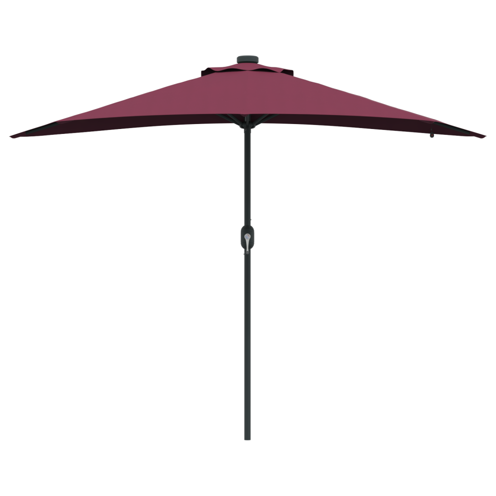 Produktbild för Trädgårdsparasol Bordeaux Röd 294 x 150 x 223 cm