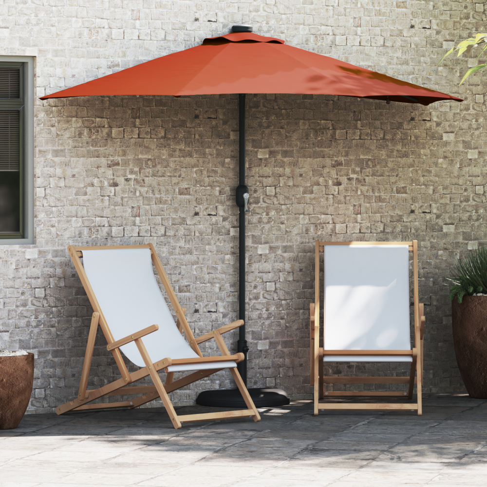 Produktbild för Trädgårdsparasol Terracotta 294 x 150 x 223 cm