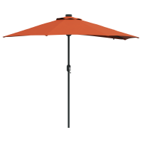 Produktbild för Trädgårdsparasol Terracotta 294 x 150 x 223 cm