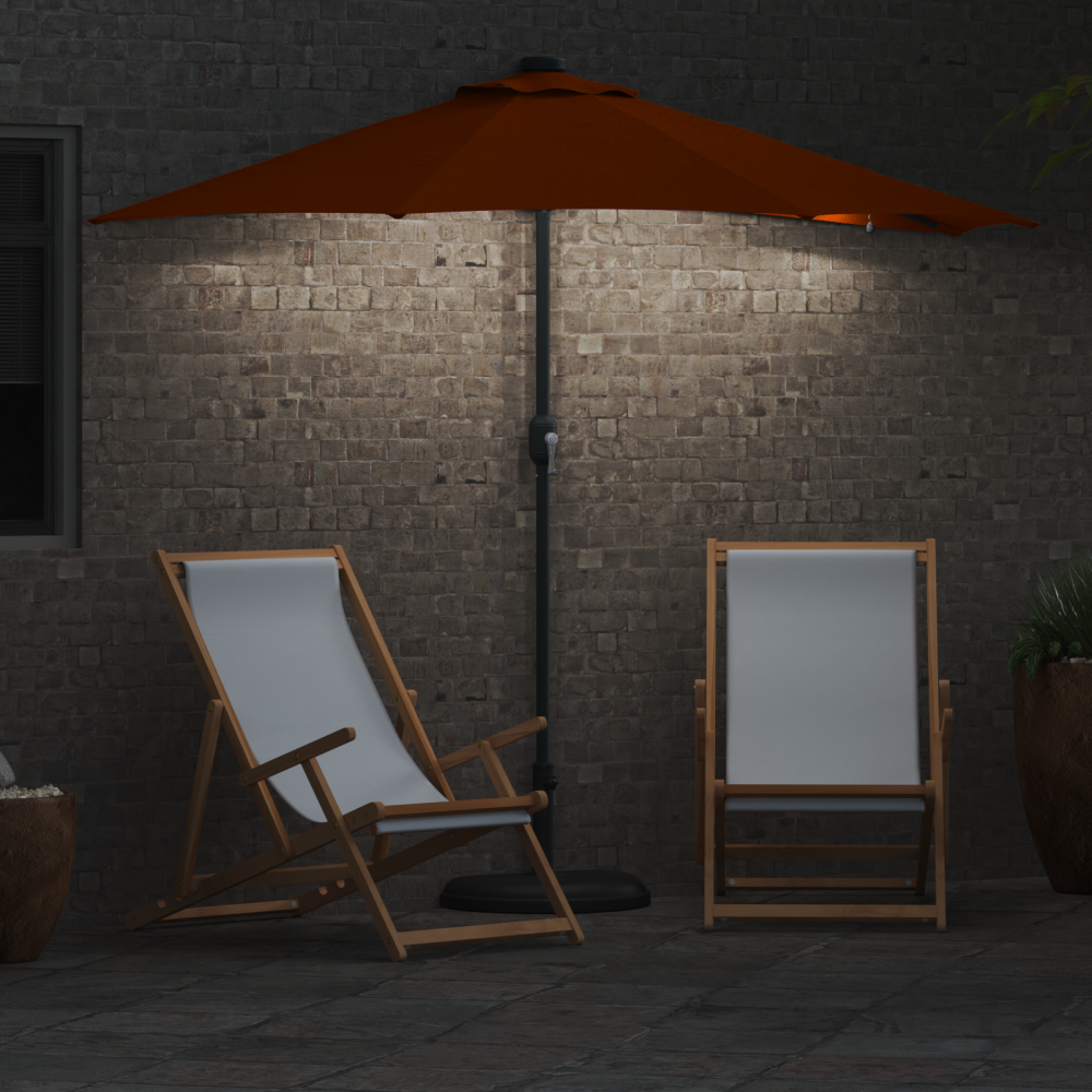 Produktbild för Trädgårdsparasol Terracotta 294 x 150 x 223 cm