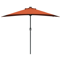 Produktbild för Trädgårdsparasol Terracotta 294 x 150 x 223 cm