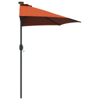 Produktbild för Trädgårdsparasol Terracotta 294 x 150 x 223 cm