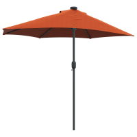 Produktbild för Trädgårdsparasol Terracotta 294 x 150 x 223 cm