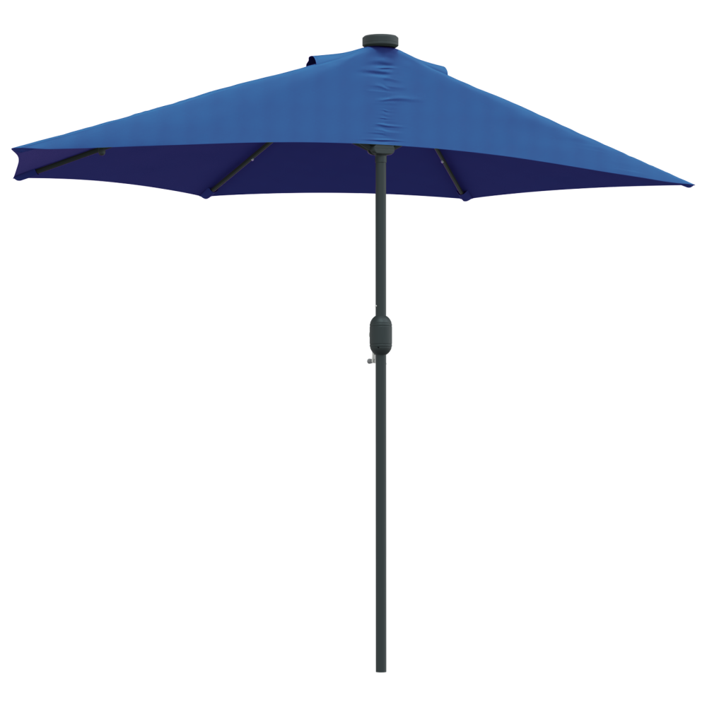 Produktbild för Trädgårdsparasol 294 x 150 x 223 cm Polyester och Stål Azurblå