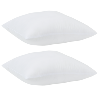 Produktbild för Kudde med kudde 2 pcs Vit 41 x 40 x 20 cm Polyester