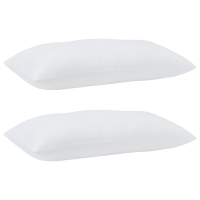 Produktbild för Kudde med kudde 2 pcs Vit 81 x 42 x 20 cm Polyester