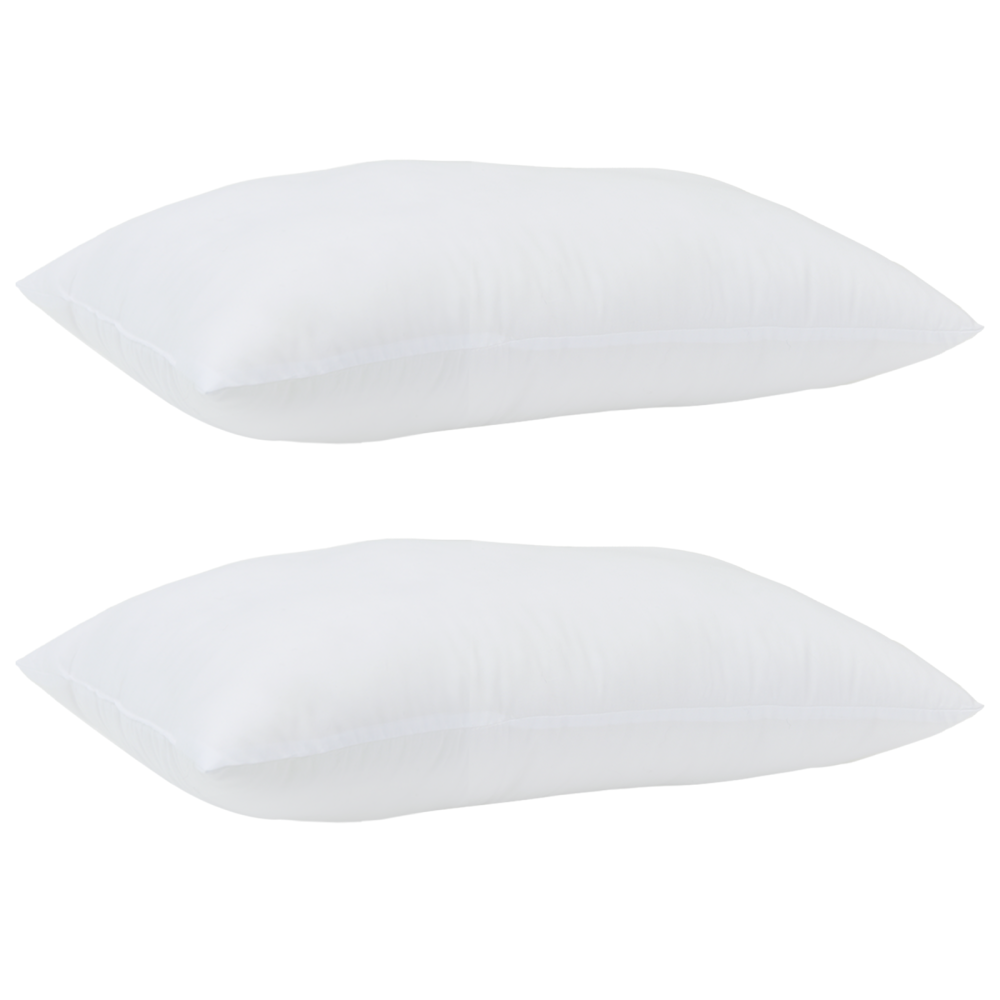Produktbild för Kudde med kudde 2 pcs Vit 71 x 51 x 20 cm Polyester