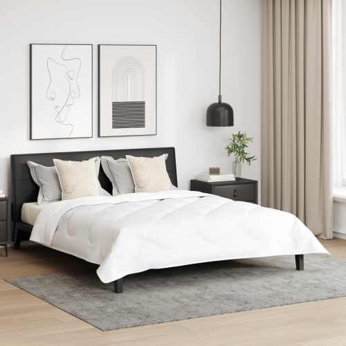 vidaXL Kudde med kudde 2 pcs Vit 60 x 60 x 20 cm Polyester