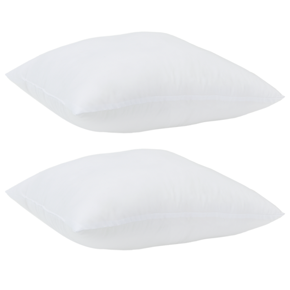 Produktbild för Kudde med kudde 2 pcs Vit 80 x 80 x 20 cm Polyester