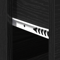 Produktbild för Sideboard med låda Svart Ek 60 x 39 x 80 cm Konstruerat trä