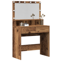 Produktbild för Smyckebord Gammalt trä 80 x 41 x 134,5 cm Konstruerat trä