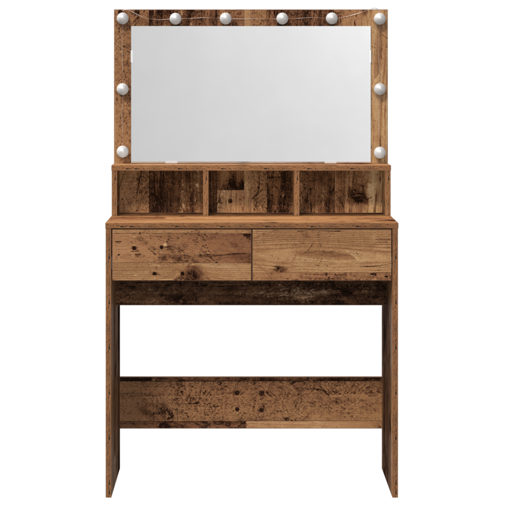 Produktbild för Smyckebord Gammalt trä 80 x 41 x 134,5 cm Konstruerat trä