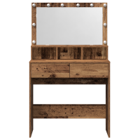 Produktbild för Smyckebord Gammalt trä 80 x 41 x 134,5 cm Konstruerat trä